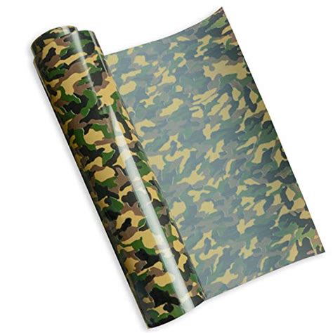 Camouflage Heat Transfer Vinyl Roll Camo Iron On Vinyl Roll 10 By 8