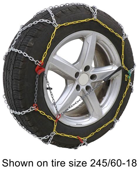 Titan Chain Alloy Snow Tire Chains Diamond Pattern Square Link