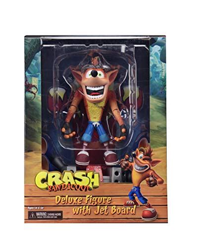 NECA Crash Bandicoot 7 Scale Action Figure Deluxe Crash With Jet