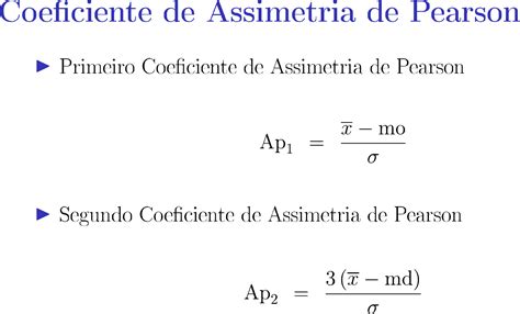 Coeficiente De Assimetria De Pearson LIBRAIN