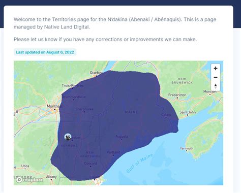 Abenaki Indians Map
