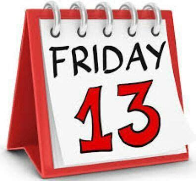 Friday the 13th calendar page | Friday the 13th, Happy friday the 13th ...