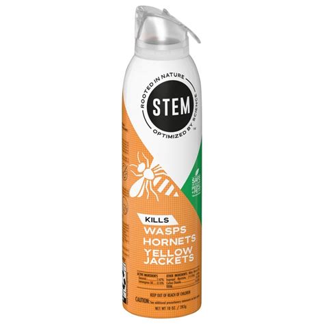 Stem Wasps Hornets And Yellow Jackets Repellent 10 Oz Home And Perimeter Outdoor Bug Spray In