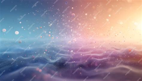 Premium Photo Gradient Mesh Backgrounds With Floating Particles