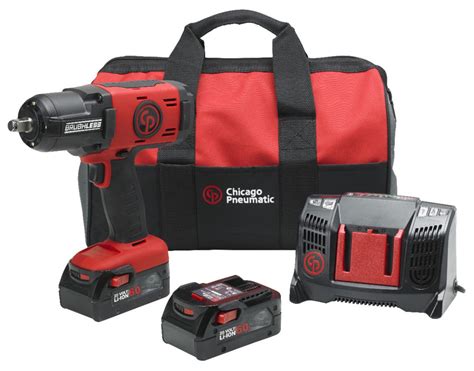 Chicago Pneumatic 1 2 Cordless Impact Wrench With 20v 6ah Pack Cp8849 6ah Penn Tool Co Inc