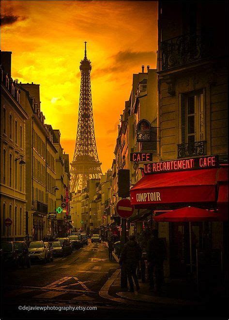 Le Recrutement Café Eiffel Tower Print Paris Photos Paris Pictures