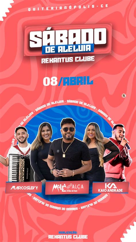 S Bado De Aleluia No Rekantus Clube Flyers De Eventos Sabado De