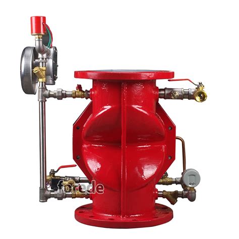 Forede Flange Ductile Iron Diaphragm Fire Deluge Valve For Fire