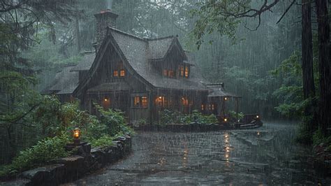 Get Rid Of Your Worries Sleep Well With Heavy Rain In The Forest