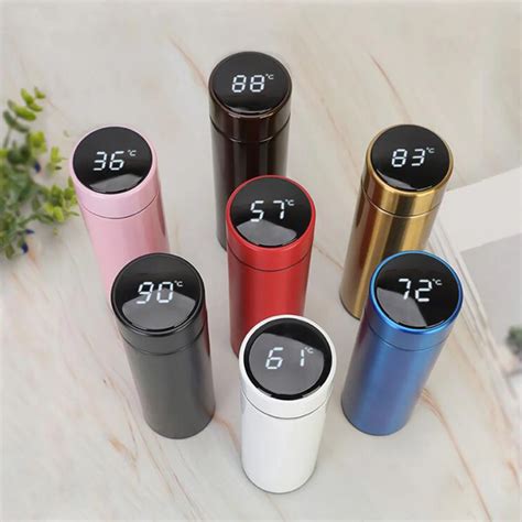 Double Wall Vacuum Insulated With Touch Screen Lid Smart Water Bottle