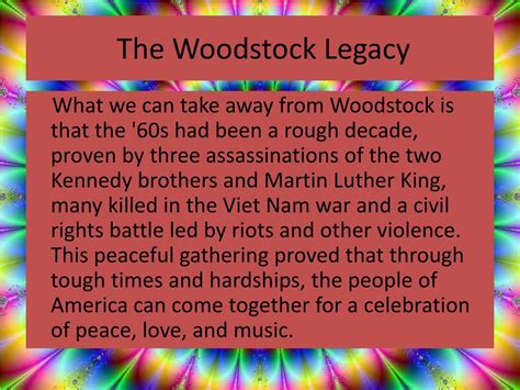 Ppt Woodstock Powerpoint Presentation Free Download Id2661740