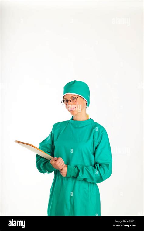 Nurse Doctor Surgery Scrubs Female Woman Surgical Gown Medical Records