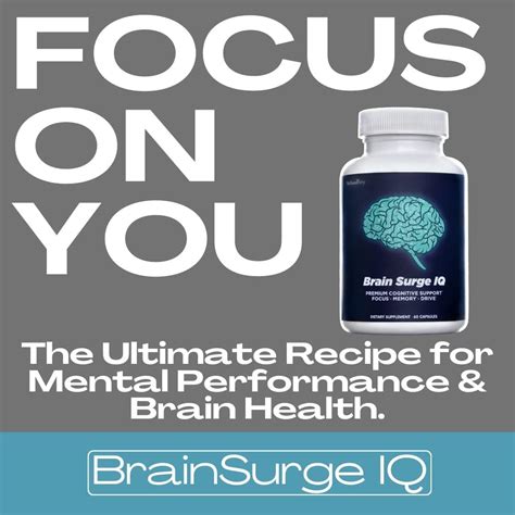 Brain Surge IQ Suplemento Cerebral Para Memoria Enfoque Y