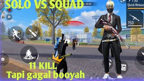 SOLO VS SQUAD TAPI GAGAL BOOYAH YouTube