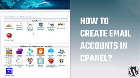 How To Create Email Accounts In Cpanel Cpanel Email Setup