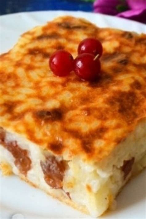 Рисовая запеканка, как в детском саду | Рецепты десертов, Десерты ...