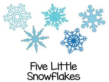 Five Little Snowflakes Interactive Book and Emergent Reader | TpT