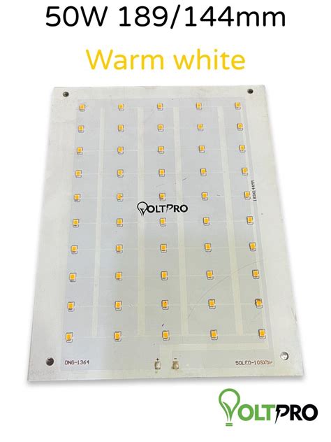 50w Led Street Light Fixture PCB Warm White Aluminium 60V At 140