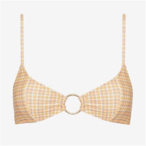 Lahana Bikini Top With A Mental Gold Ring Detail And Depop