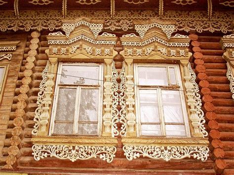 Деревянные наличники на окна (75 фото)