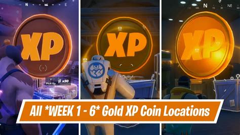 All Week 1 To Week 6 Gold Legendary Xp Coin Locations In Fortnite Chapter 2 Season 2 Youtube