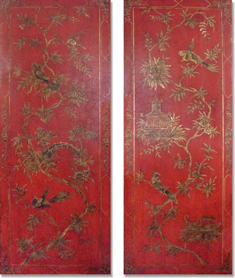 Chinoiserie Wall Panels - Artwork - los angeles - by JK Studio