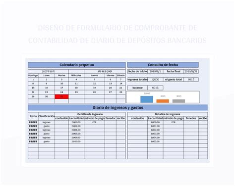 Plantilla De Formato Excel Dise O De Formulario De Comprobante De