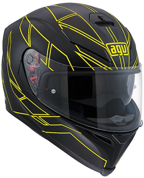 Casco Integrale Agv K S Multi Hero Nero Giallo Fluo Outletmoto Eu