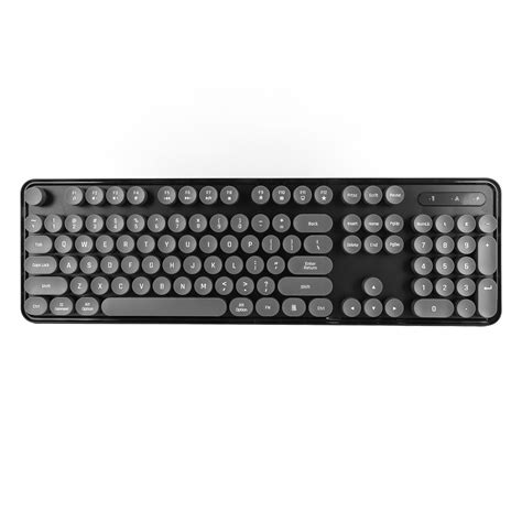 Wireless Keyboard And Mouse Combo Pure Color Retro 2 4g Wireless Keyboard Mouse With Round