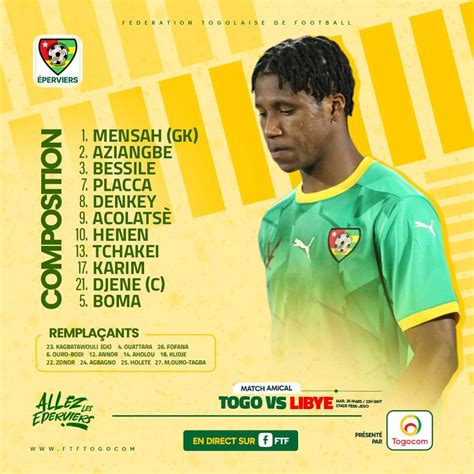 Journ Es Fifa Le Match Togo Libye En Direct Togo Goal