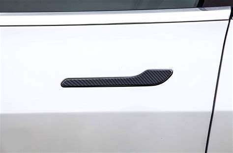 Carbon Fiber Door Handle Covers For Tesla Model 3 Y TesKings