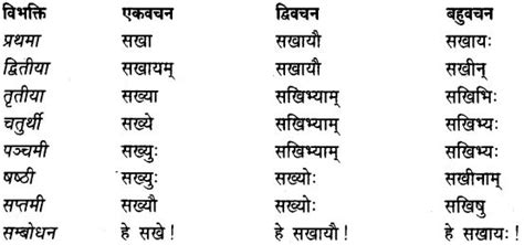 Pin On Sakhi Shabd Roop In Sanskrit