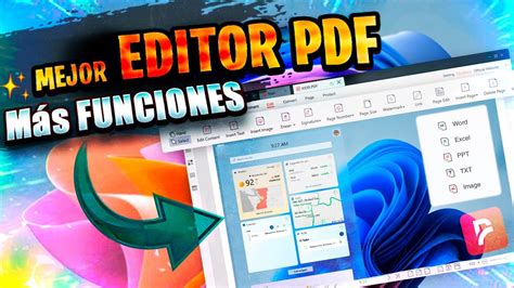 El MEJOREDITOR PDF Para Windows 11 2022 CONVIERTE Comprime y MÁS