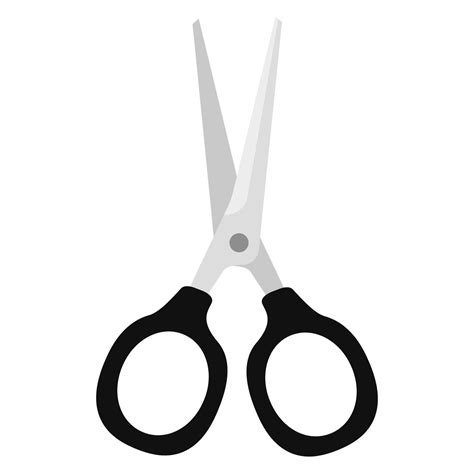 Black Scissors Cartoon Vector Object 4557738 Vector Art At Vecteezy