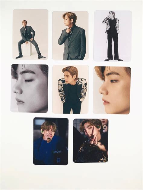 Bts V Cortar Photocards Set Kpop Bts Taehyung Etsy