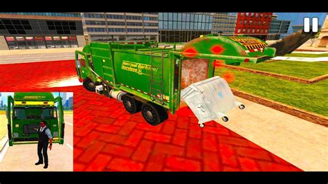 American Trash Truck Simulator The Garbage Truck Cleans The City