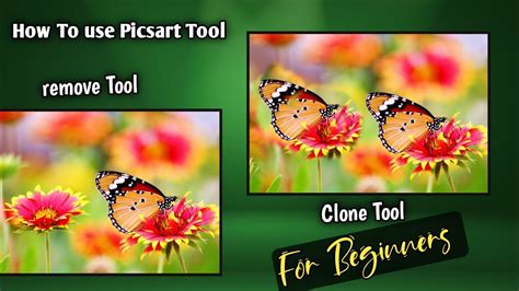 How To Use Picsart Clone Tool Remove Tool Picsart Tutorial YouTube