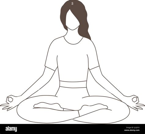 woman in yoga pose Stock Vector Image & Art - Alamy