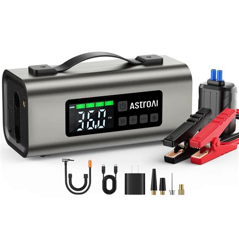 AstroAI 150PSI Jump Starter With Air Compressor And Air Pump 2500A