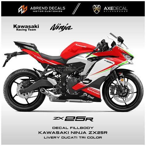 Jual Decal Fullbody Zx R Livery Ducati Panigale Tri Color Stiker