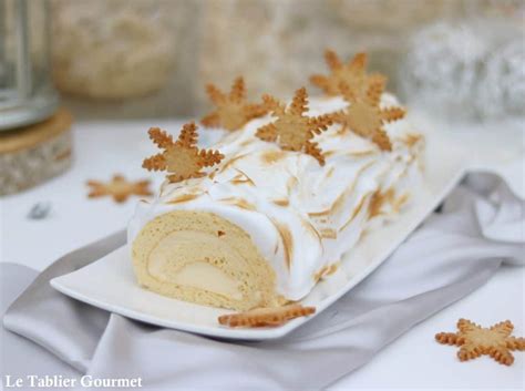 La bûche de Noël comme une tarte au citron meringuée