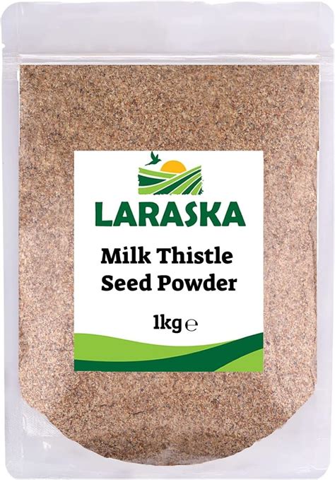 Milk Thistle Seed Powder 1kg Ground Seeds Natural Silybum Marianum