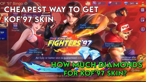 How Much Diamonds For KOF97 Skin Cheapest Ways To Get KOF97 Skin