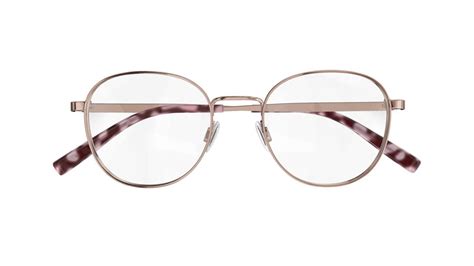 Specsavers Womens Glasses Orlanda Rose Gold Round Metal Stainless