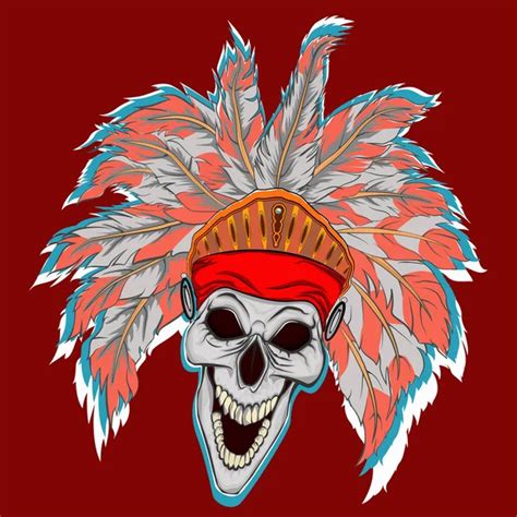 Vector Indian Skull Stock Vector Image By K3star 75534527