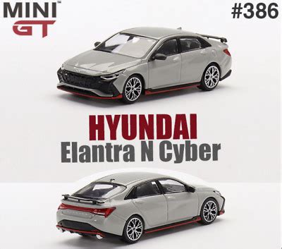 MINI GT 1 64 Hyundai Elantra N Cyber Grey LHD Car In Box EBay