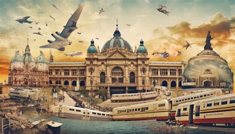 Premium AI Image | travel collage