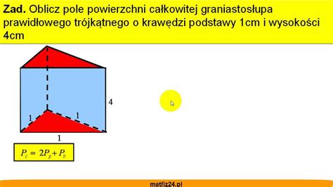 Oblicz Dugoci Krawdzi Graniastosupa Prawidowego Przedstawionego Na