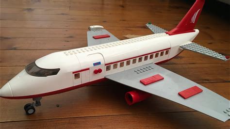 Custom Lego Passenger Airplane Youtube