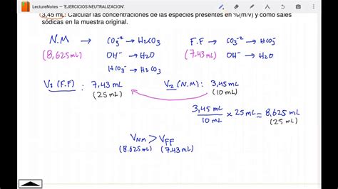 MÉTODO NEUTRALIZACIÓN EJERCICIO 3 YouTube